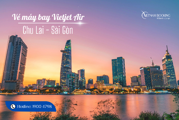 vé máy bay Chu Lai Sài Gòn Vietjet Air