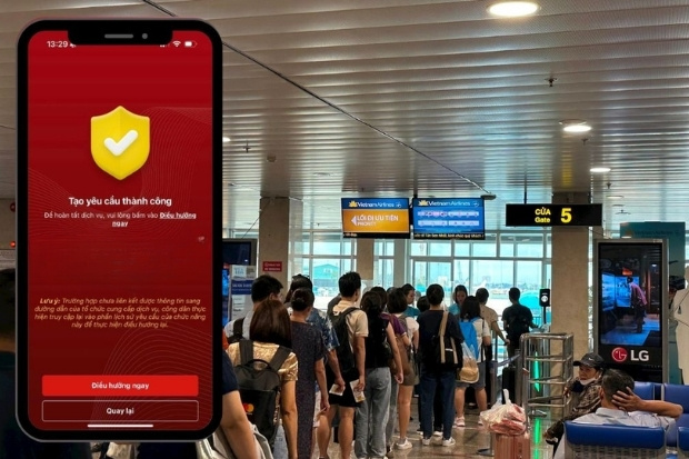Nhờ ứng dụng VNeID l&agrave;m thủ tục tại s&acirc;n bay v&eacute; m&aacute;y bay Vietjet Air Nha Trang đi H&agrave; Nội đơn giản tiện lợi