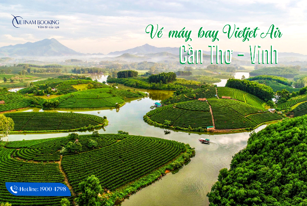 vé máy bay Cần Thơ Vinh Vietjet Air