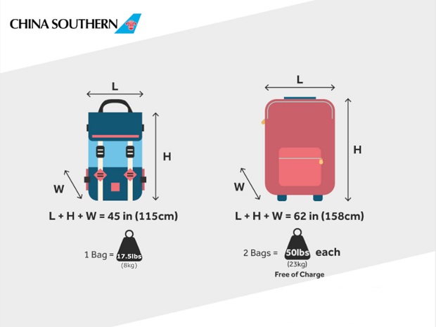 Hành lý ký gửi China Southern Airlines