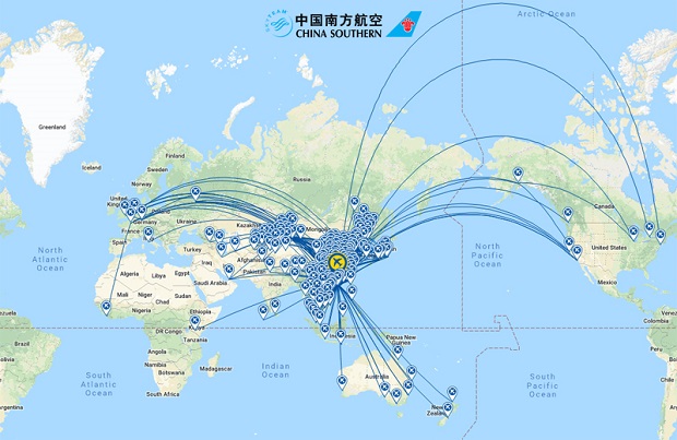 đường bay China Southern Airlines