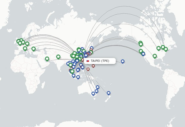 mạng lưới đường bay EVA Air