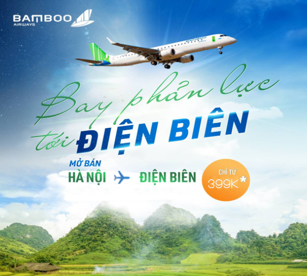 v&eacute; m&aacute;y bay H&agrave; Nội đi Điện Bi&ecirc;n Bamboo Airways