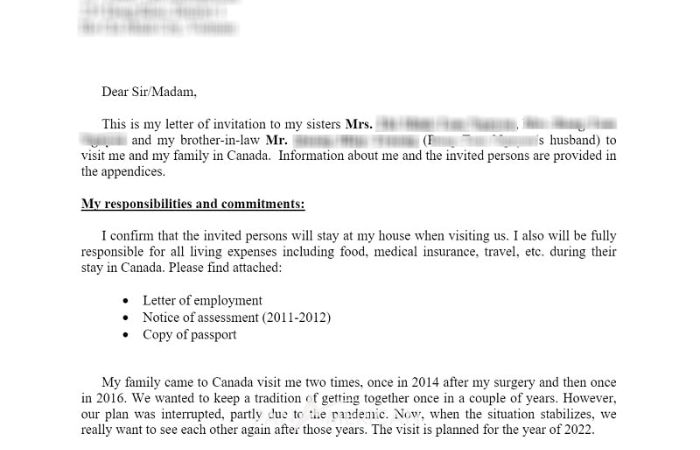 mẫu thư mời xin visa mỹ du lịch