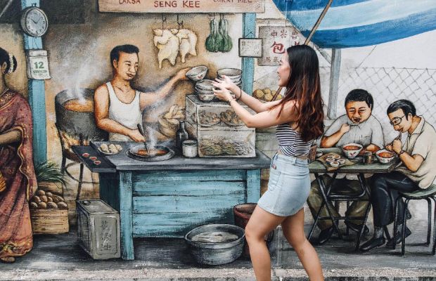 Ảnh du lịch Singapore - Bích họa Singapore