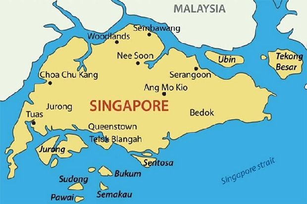 Singapore có biển không - Bản đồ Singapore 