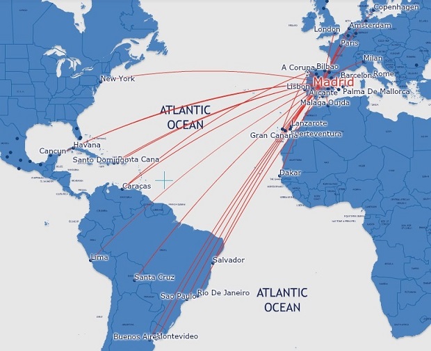 Mạng lưới bay Air Europa
