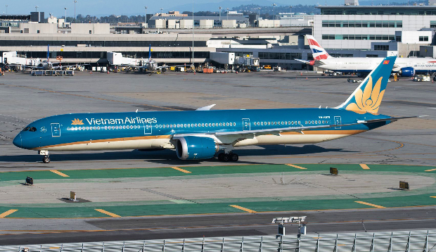 bảng giá vé máy bay quốc tế Vietnam Airlines