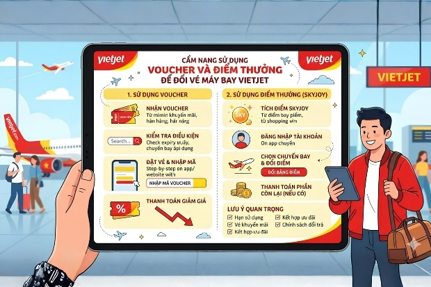 Sở hữu v&eacute; m&aacute;y bay Vietjet đi Hải Ph&ograve;ng với mức gi&aacute; tối ưu biết tận dụng triệt để hệ thống voucher