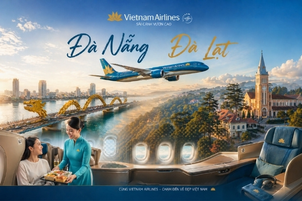 V&eacute; m&aacute;y bay Vietnam Airlines Đ&agrave; Nẵng đi Đ&agrave; Lạt gi&aacute; rẻ tại Vietnam Booking