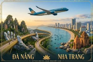 Vi vu biển xanh với vé máy bay Vietnam Airlines Đà Nẵng đi Nha Trang từ Vietnam Booking