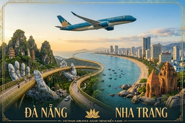 Tận hưởng với 60 ph&uacute;t bay v&agrave;ng với v&eacute; m&aacute;y bay Vietnam Airlines Đ&agrave; Nẵng đi Nha Trang 