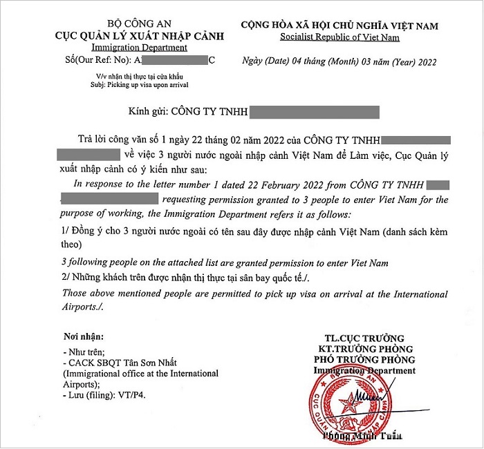 dịch vụ l&agrave;m c&ocirc;ng văn nhập cảnh