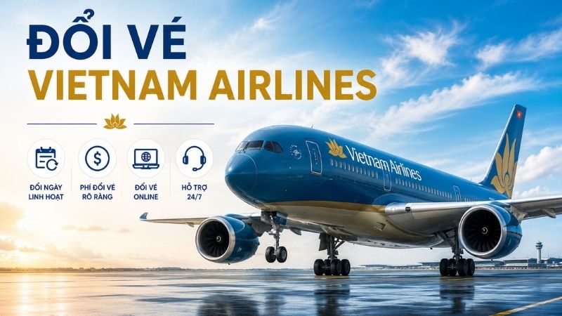 Đổi vé Vietnam Airlines: Điều kiện, phí đổi và cách đổi chi tiết
