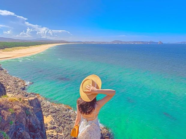 Bãi tắm Rạng với nét hoang sơ