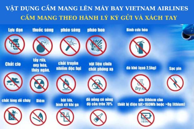h&agrave;nh l&yacute; x&aacute;ch tay vietnam Airlines kh&ocirc;ng được mang g&igrave;