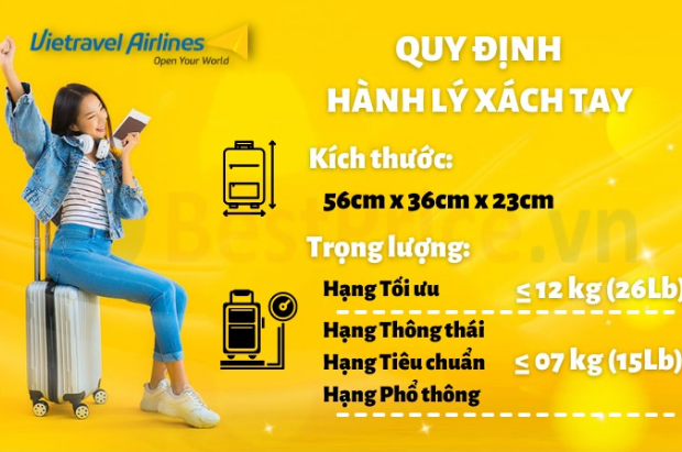 hành lý xách tay Vietravel Airlines