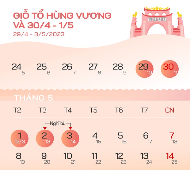 Lịch nghỉ lễ 2023 - giỗ tổ