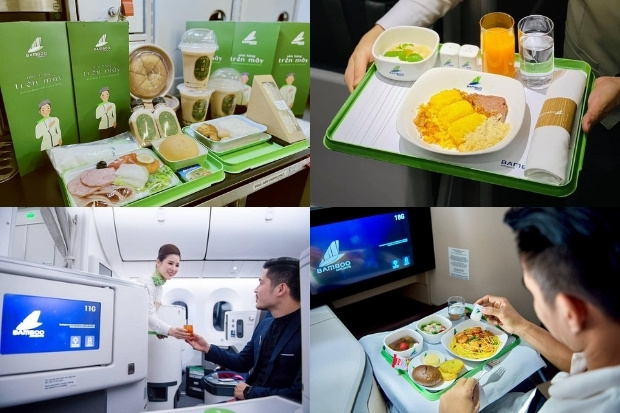 Trải nghiệm ẩm thực 5 sao tr&ecirc;n m&acirc;y c&ugrave;ng  Bamboo Airways