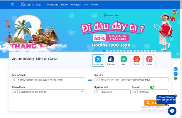 Dịch vụ du lịch - Vietnam Booking