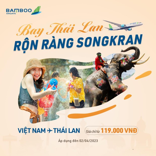 khuyến m&atilde;i Bamboo Airways đi Th&aacute;i Lan