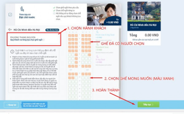 l&agrave;m thủ tục trực tuyến Bamboo Airways