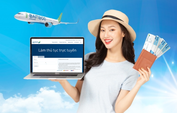 l&agrave;m thủ tục trực tuyến Bamboo Airways