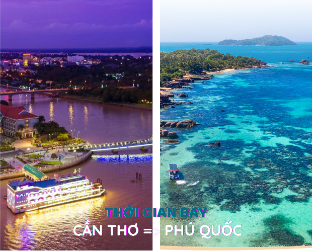 thời gian bay Cần Thơ đi Phú Quốc