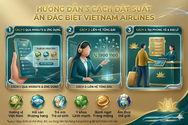 việc lựa chọn thực đơn tr&ecirc;n m&aacute;y bay Vietnam Airlines ri&ecirc;ng biệt l&agrave; v&ocirc; c&ugrave;ng quan trọng
