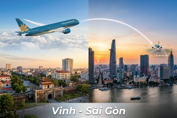 Trọn g&oacute;i tận t&acirc;m tr&ecirc;n từng đường bay c&ugrave;ng v&eacute; m&aacute;y bay Vietnam Airlines Vinh đi S&agrave;i G&ograve;n