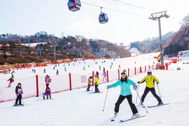 H&agrave;n Quốc c&oacute; mấy m&ugrave;a - Trượt tuyết m&ugrave;a đ&ocirc;ng.