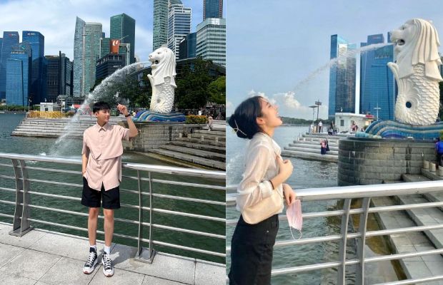 Review du lịch Singapore tự túc - công viên Merlion