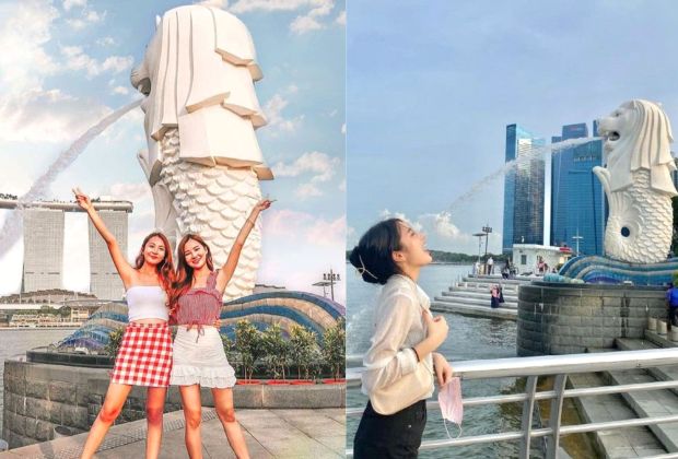 Tour du lịch Singapore từ Hà Nội - công viên Merlion
