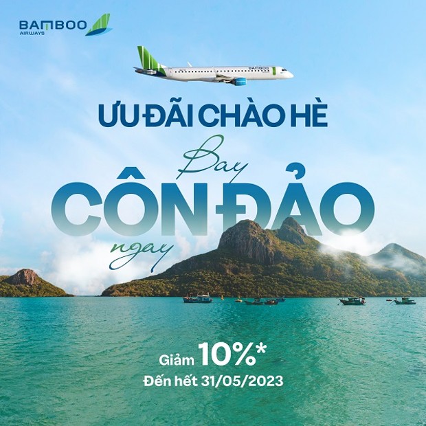 Khuyến m&atilde;i Bamboo Airways đi C&ocirc;n Đảo