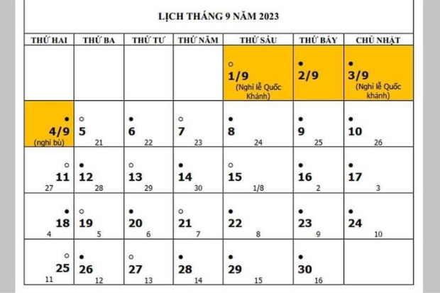 Lễ Quốc Khánh năm nay - Lịch nghỉ