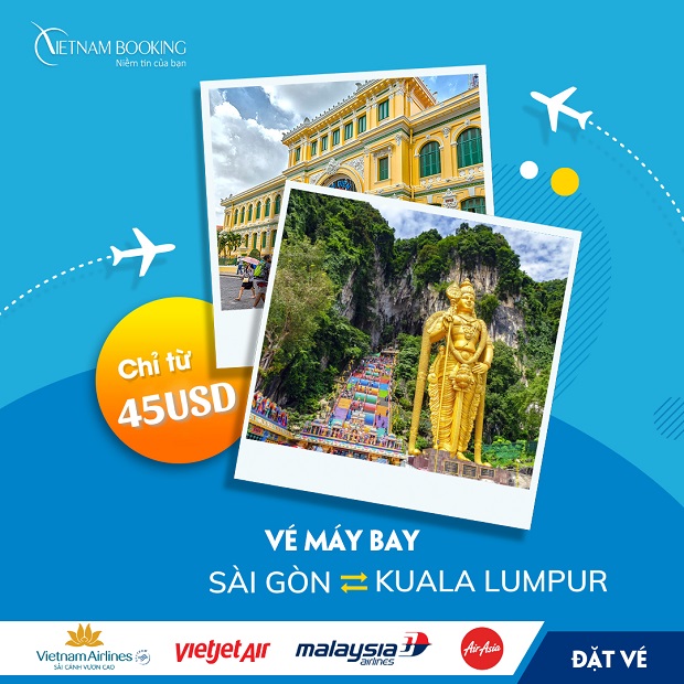Vé máy bay từ TpHCm đi Kuala Lumpur