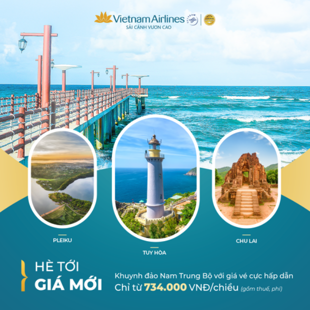 Khuynh đảo Nam Trung Bộ c&ugrave;ng Vietnam Airlines 
