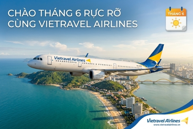 Kh&aacute;m ph&aacute; m&ugrave;a h&egrave; c&ugrave;ng với v&eacute; m&aacute;y bay th&aacute;ng 6 Vietravel Airlines 