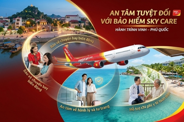 Sky Care h&agrave;nh tr&igrave;nh an to&agrave;n tuyệt đối tr&ecirc;n chuyến Vinh - Ph&uacute; Quốc