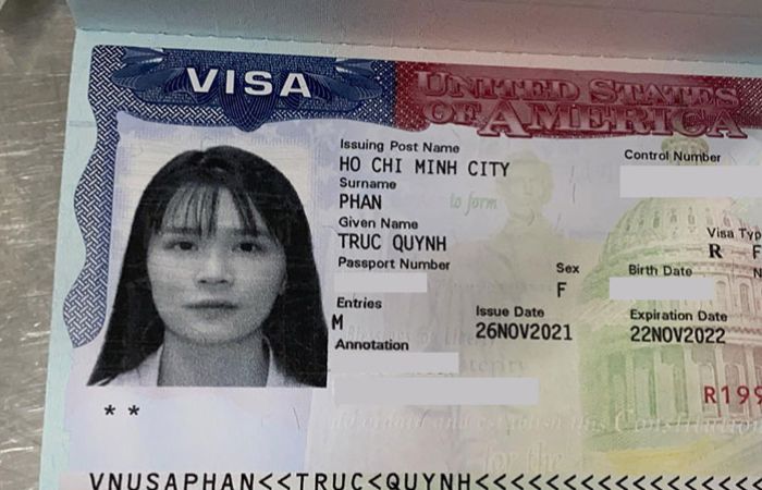 ảnh visa của mỹ