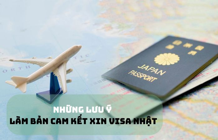 bản cam kết l&agrave;m visa Nhật Bản