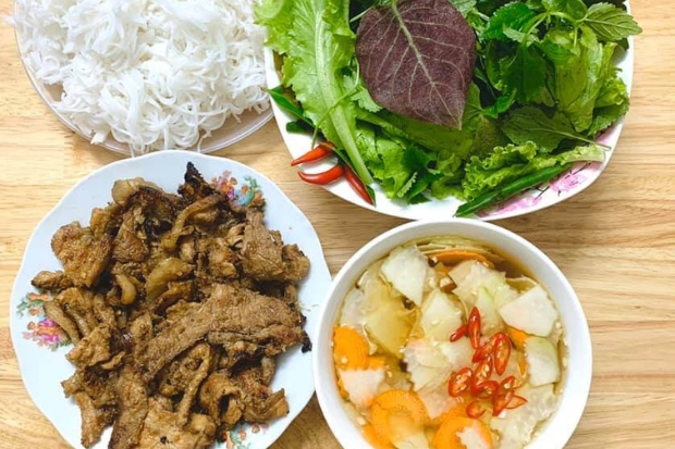 Bản đồ food tour Hải Phòng - Bún chả