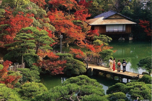 Du lịch Kobe - Vườn Sorakuen