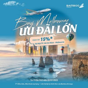 [GIẢM TỚI 15%] Bay Melbourne nhận ưu đãi lớn từ Bamboo Airways