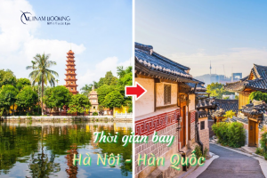 Thời gian bay Hà Nội đi Hàn Quốc các hãng bay