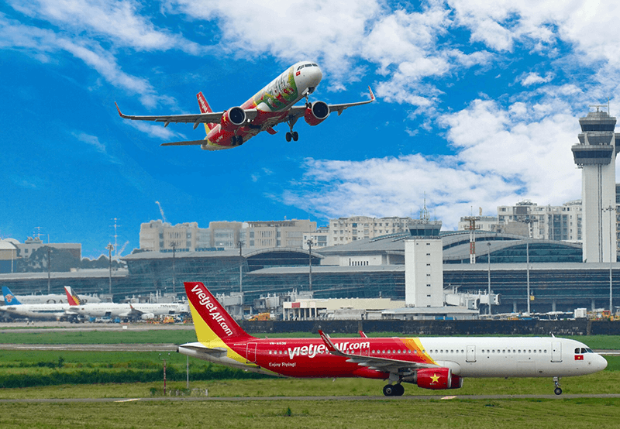 Vietjet Air khai thác chuyến bay thẳng từ Hà Nội đến Hàn Quốc giúp hành khách tiết kiệm thời gian.  Thời gian bay từ Hà Nội đến Hàn Quốc
