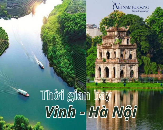 Thời gian bay từ Vinh ra H&agrave; Nội