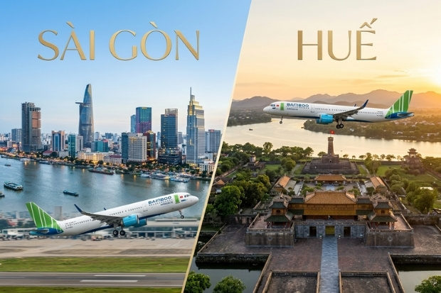 Vượt m&acirc;y trọn vẹn c&ugrave;ng v&eacute; m&aacute;y bay Bamboo Airways S&agrave;i G&ograve;n đi Huế