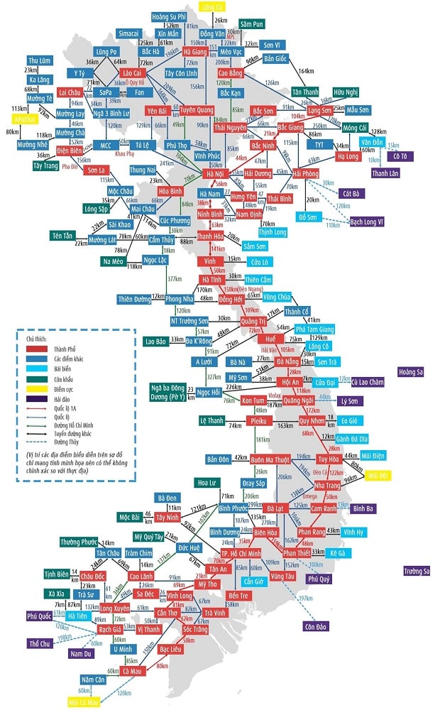 bản đồ du lịch việt nam - bản đồ