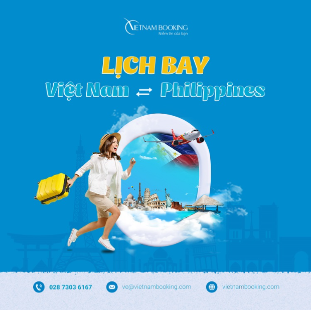 bay từ Việt Nam sang Philippines mất bao l&acirc;u